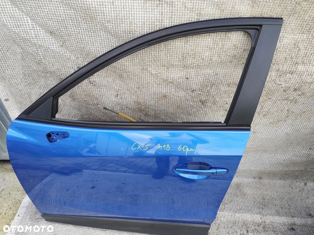 Mazda CX-5 CX5 12-17 Drzwi Przednie Lewe Przód Kompletne Niebieskie 41B - 10