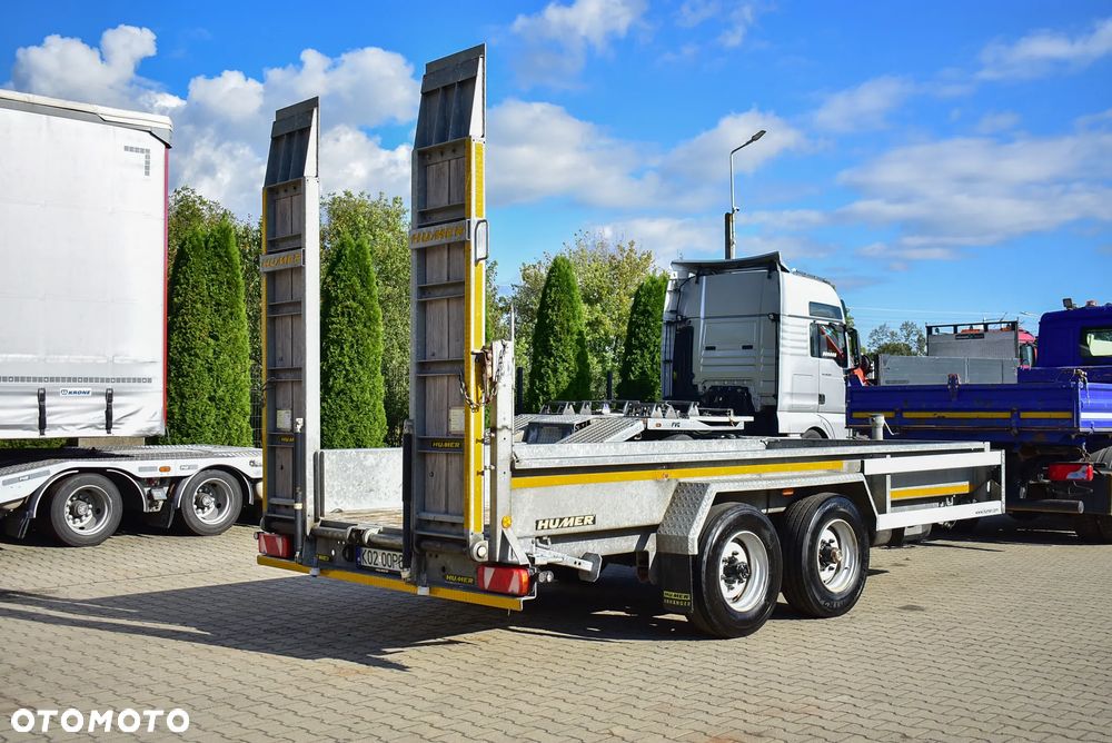 Humbaur /Humer przyczepa do przewozu maszyn budowlanych DMC : 8900 Kg / OCYNK/ Regulowane najazdy / Sprowadzona ! - 4