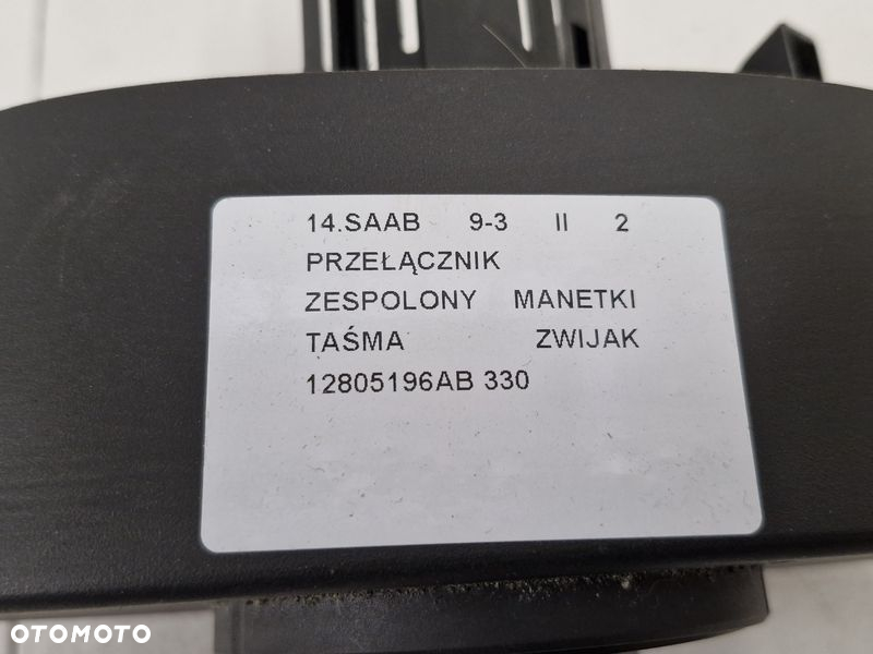 SAAB 93 9-3 II 2 PRZEŁĄCZNIK ZESPOLONY MANETKI TAŚMA ZWIJAK 12805196AB - 8