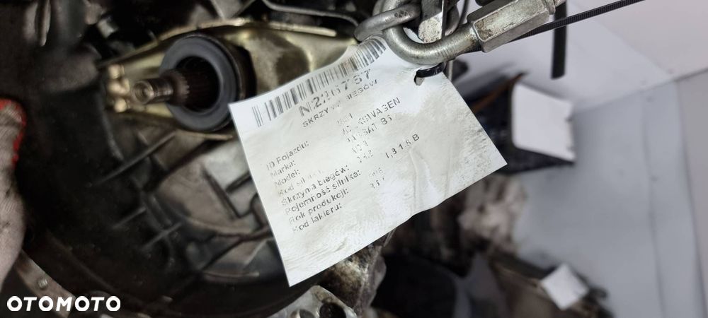SKRZYNIA BIEGÓW VOLKSWAGEN PASSAT B5 DHZ 1.8 - 3