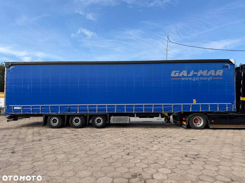 Schmitz Cargobull FIRANKA MEGA / OPONY R 19.5 / RAMA OCYNK / PODNOSZONY REGULOWANY DACH / KOŁO ZAPASOWE / ALUMINIOWE DESKI / BARDZO ŁADNY STAN / FAKTURA VAT MARŻA / 2021 ROK !! - 6