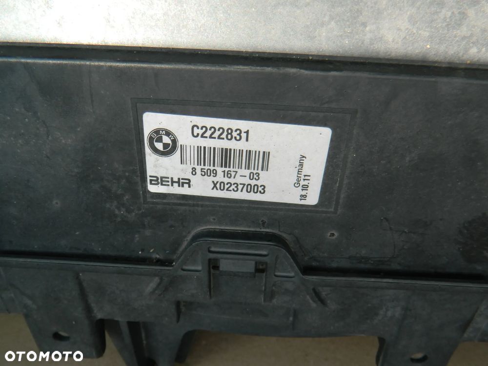 BMW GT 07 3.0D KOMPLET CHŁODNIC wentylator 8509167 - 3