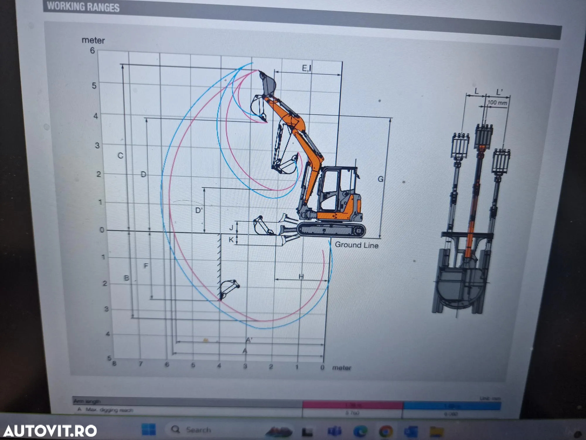 Hitachi ZX48, 5 TONE, 2023, 826h, CUPA NOUA,  44900 EUR+Tva, inst picon, senile 90% ok, computer de bord, produs in JAPONIA, CA SI NOU, posibilitate lkeasing 4 ani-PROMOTIE 44900 EUR+Tva - 32