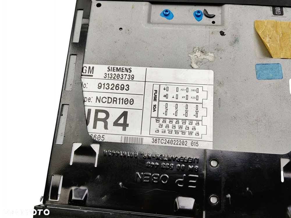 RADIO NAWIGACJA NAVI GPS + PŁYTA OPEL ZAFIRA A 9132693 SIEMENS NCDR 1100 - 3