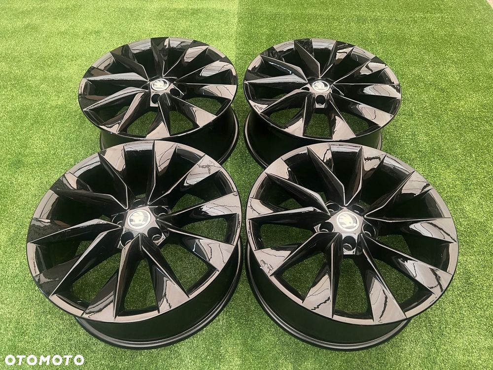 KOMPLET FELG FELGI ALU SKODA OCTAVIA SUPERB ENYAQ KODIAQ 19 ORYGINALNE - 3