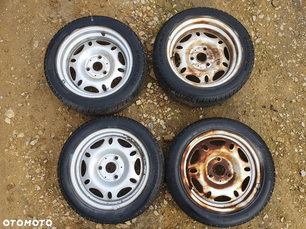 SMART FORTWO 4X KOŁA FELGI 15" 3x112 OPONY ZIMOWE HANKOOK KOMPLET KÓŁ 175/55 145/65 - 1