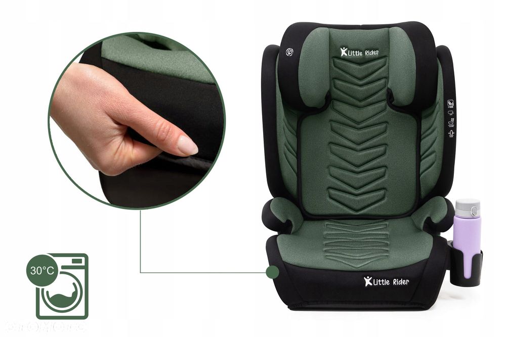 fotelik samochodowy 2w1 podstawka 15-36kg duży r129 +organizer isofix - 11