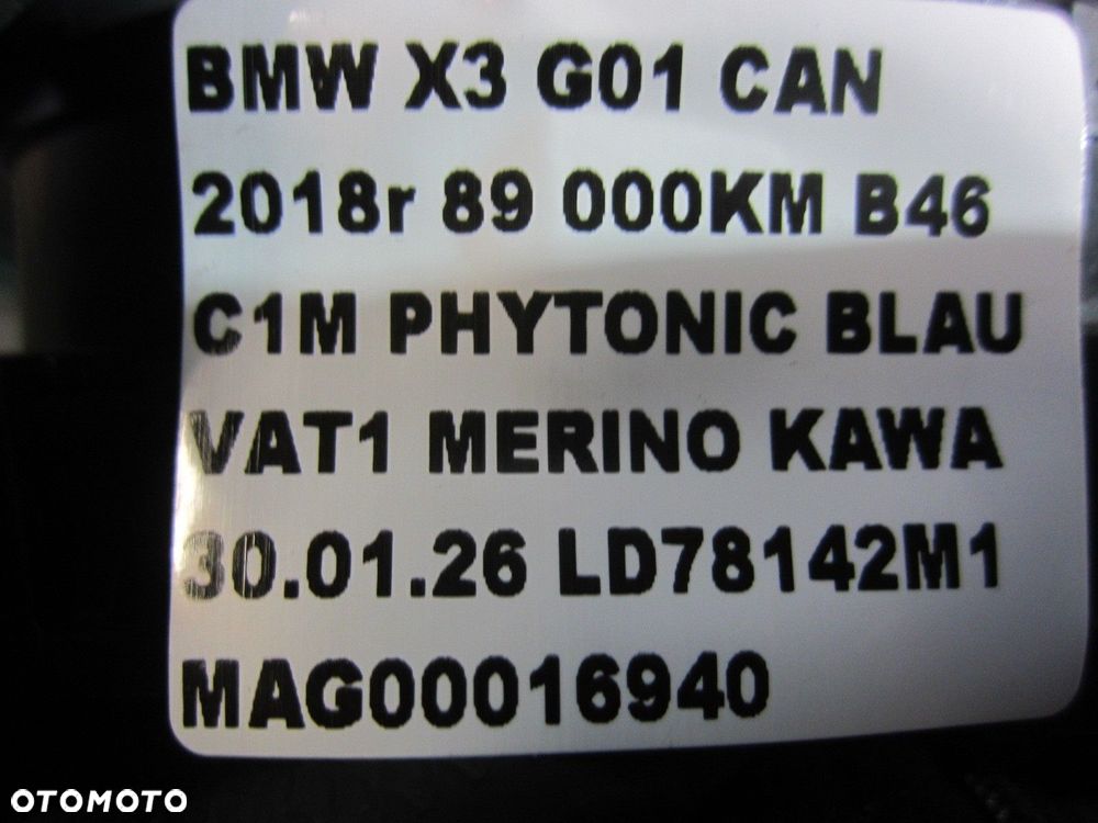 BMW X3 G01 G05 G06 G07 TAŚMA KIEROWNICY MANETKI 61317944074 5A596B6 7944074 - 9