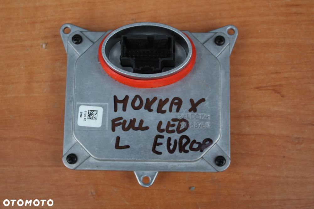 PRZETWORNICA MODUŁ FULL LED REFLEKTORA OPEL MOKKA X EUROPA ORYGINAŁ 00158765 - 1