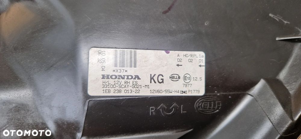 HONDA CR-V CRV II LIFT 2004-2006 LAMPA PRAWA PRZÓD OE EU HELLA - 7