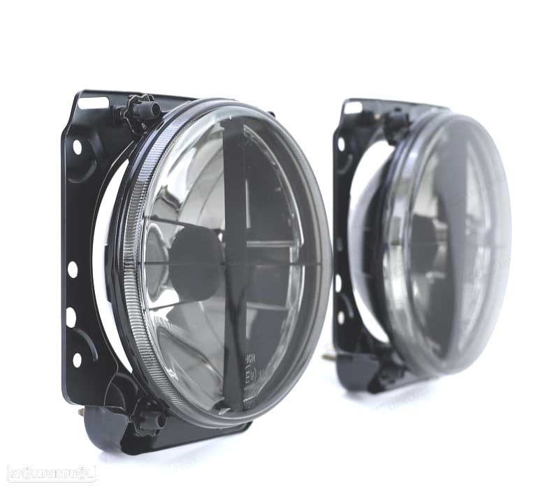 FARÓIS ESCURECIDOS PARA VOLKSWAGEN VW GOLF 2 MKII 83-91 COM CRUZ PRETO - 3