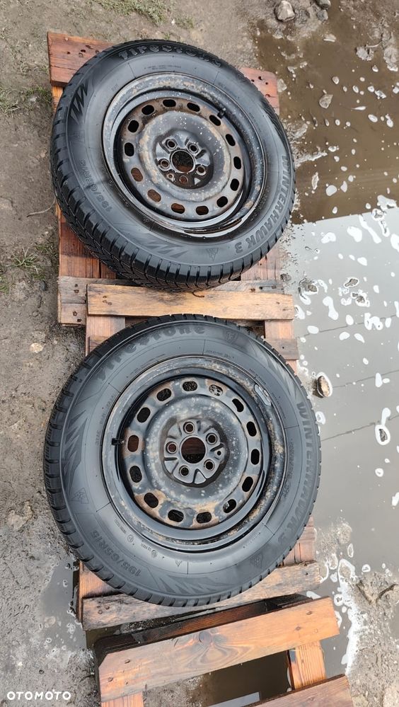 2szt koła stal zimowe 195/65R15 Firestone Winterhawk 3 2014r. - 2