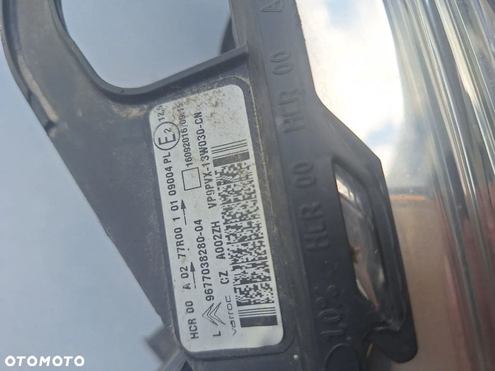 LAMPA LEWY PRZÓD 9677038280 - CITROEN C3 LIFT /2016 ROK  / EUROPA - 4