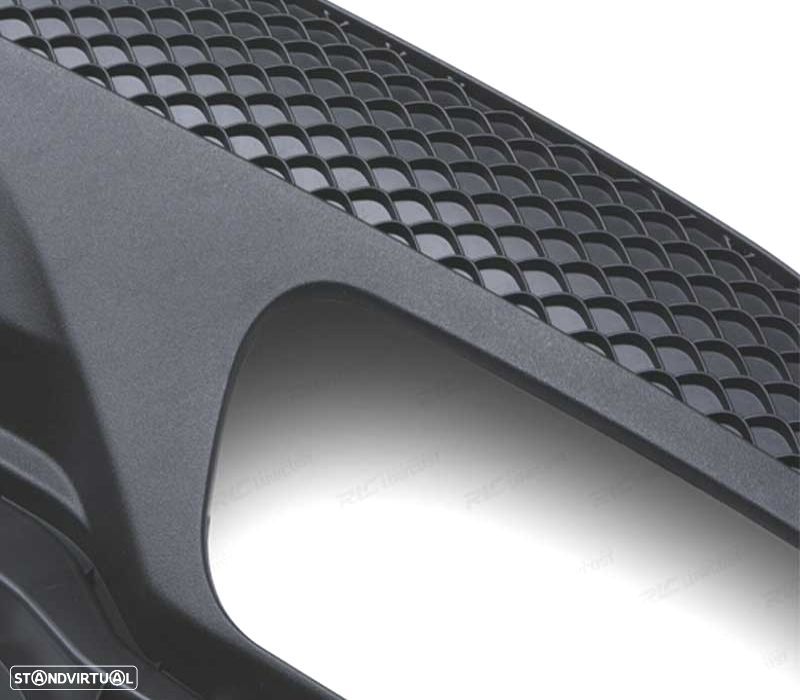 DIFUSOR TRASEIRO MERCEDES CLASE A W176 12-18 LOOK AMG A45 DUPLA SAÍDA - 3