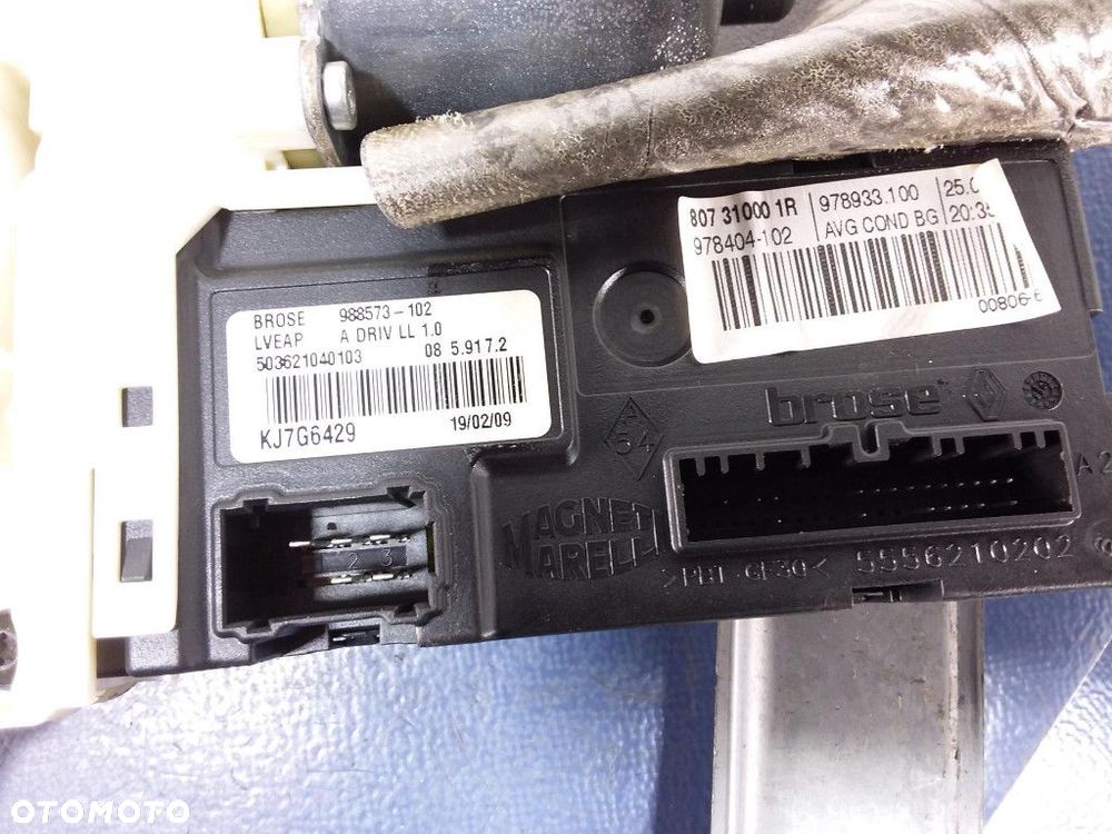 LAGUNA III PODNOŚNIK SZYBY PRZÓD LEWY 807010002R - 5