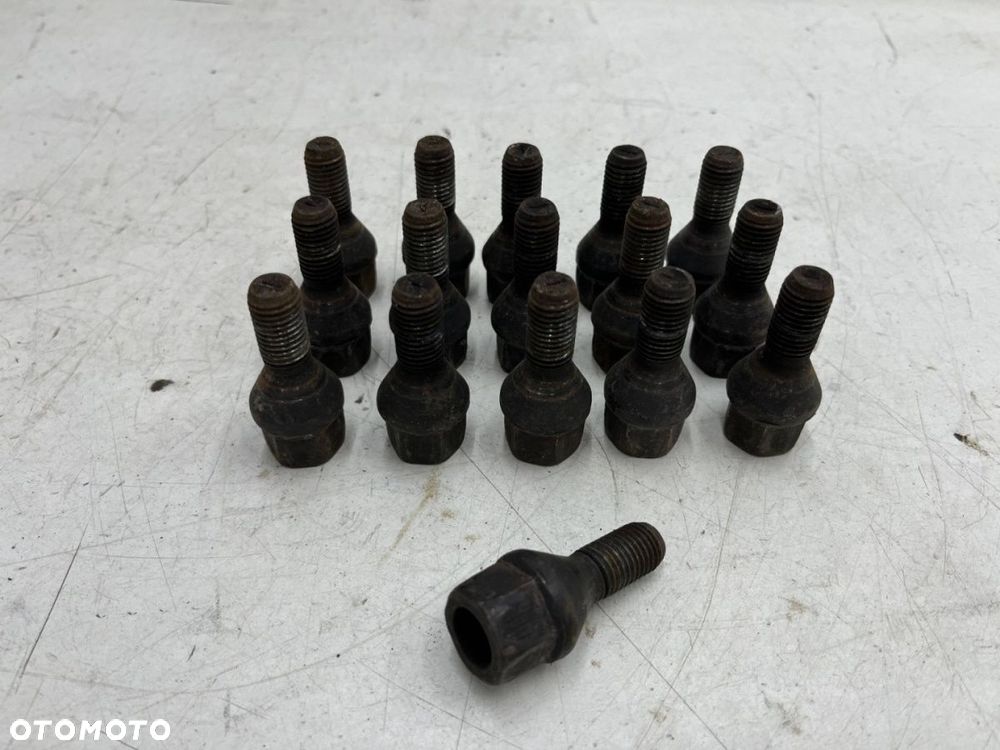 Śruby do felg alumiowych Renault Dacia M12x1,5 Stożkowe 23mm. całość 51mm. śruba do kół komplet 19 - 1