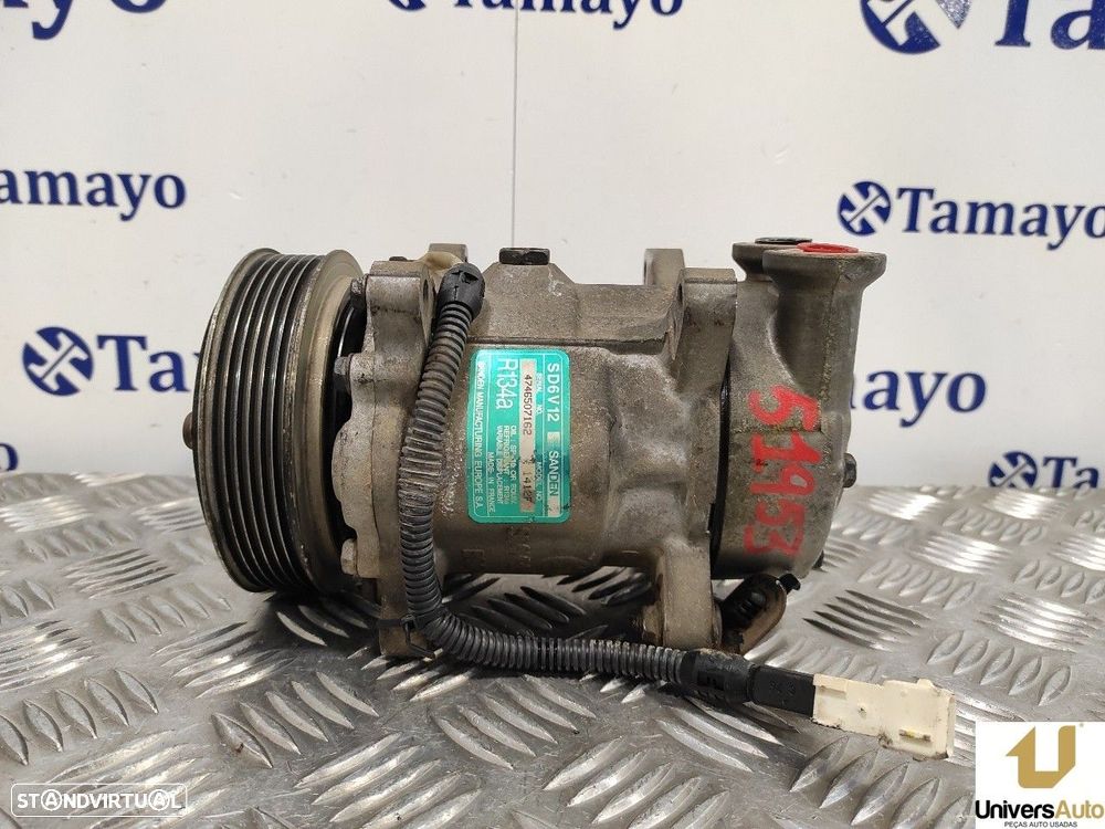 COMPRESSOR AR CONDICIONADO PEUGEOT 206 CC 2001 -SD6V121412F - 4