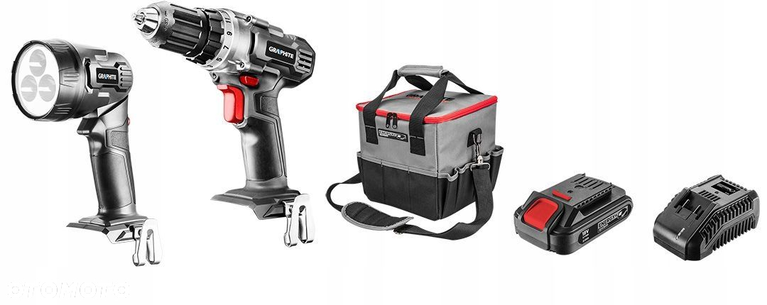 GRAPHITE 58G016 ZESTAW NARZĘDZI 18V Li-Ion ENERGY - 2