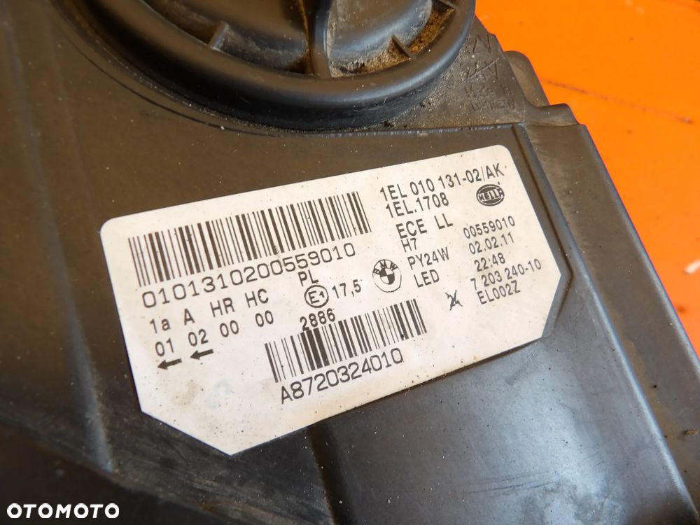BMW - F10 - H7 - PRAWA LAMPA PRZEDNIA - EUROPA - 7203240 - 9