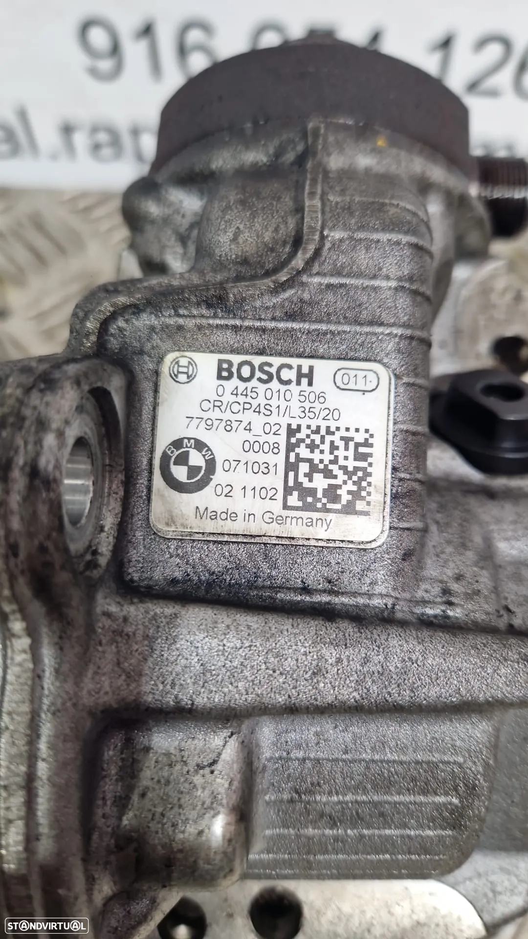 Bomba Injetora / Bomba De Injeção / Alta Pressão Bmw 1 (E87) 0445010506 / 7797874 - 2