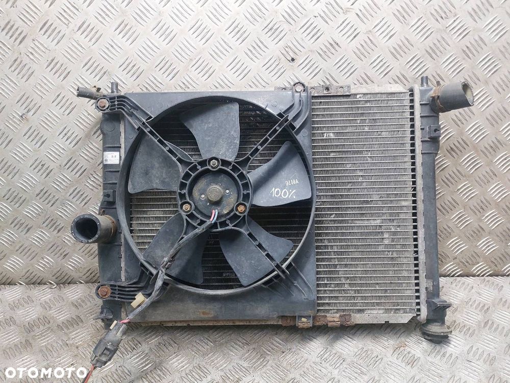 CHŁODNICA WODY + WENTYLATOR DAEWOO LANOS I 1.5 16V 96351263 96259175 - 1