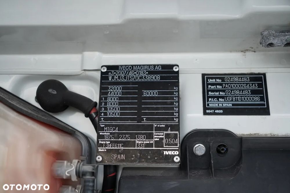 Iveco TRAKKER 450 / 8x4 / WYWROTKA / HYDROBURTA / BORDMATIC / EURO 6 / - 37