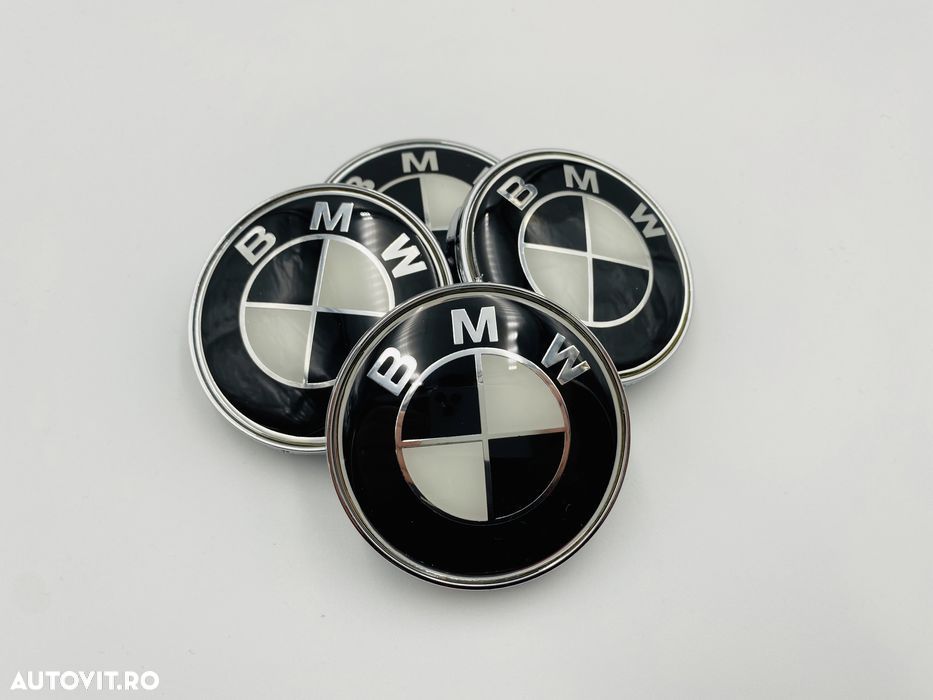 Set Embleme BMW negru/alb 7 bucati - 3