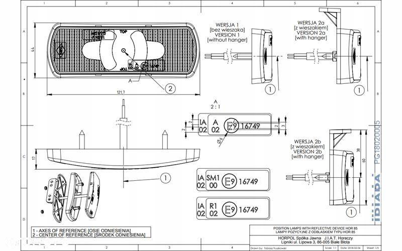 lampa obrysowa 3-funkcyjna (led) pomarańczowy 12/24v uniwersalny - 3