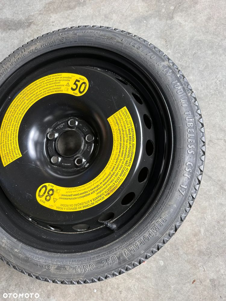 Koło dojazdowe Audi A4 B9 8W 8W0601027B 8W0601027 125/70 R19 - 3