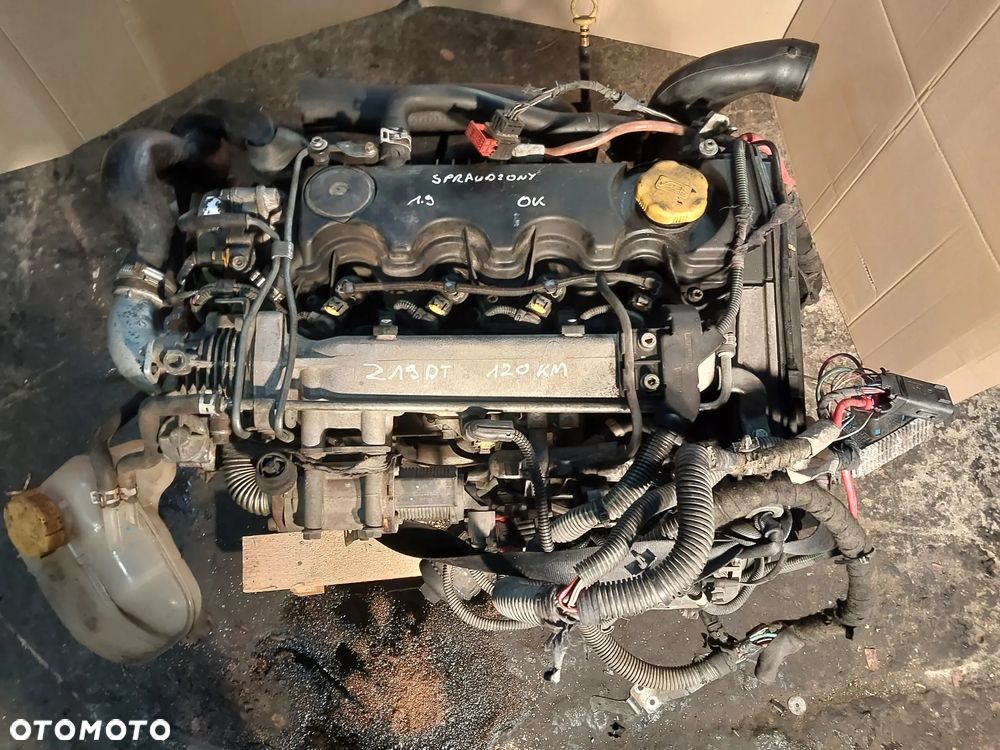 Silnik kompletny 1.9 CDTI 1,9 JTD 120KM 8V Z19DT Z19DTJ Opel Zafira Astra Vectra Saab 93 95 Fiat Alfa Romeo wtryski turbina wiązka alternator osłona EGR kolektor KOMPLETNY LUB SŁUPEK GWARANCJA - 1