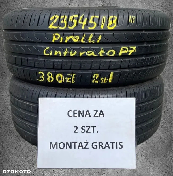 235/45/18 cena za 2 szt. letnie** Pirelli WA-wa centrum.montaż gratis