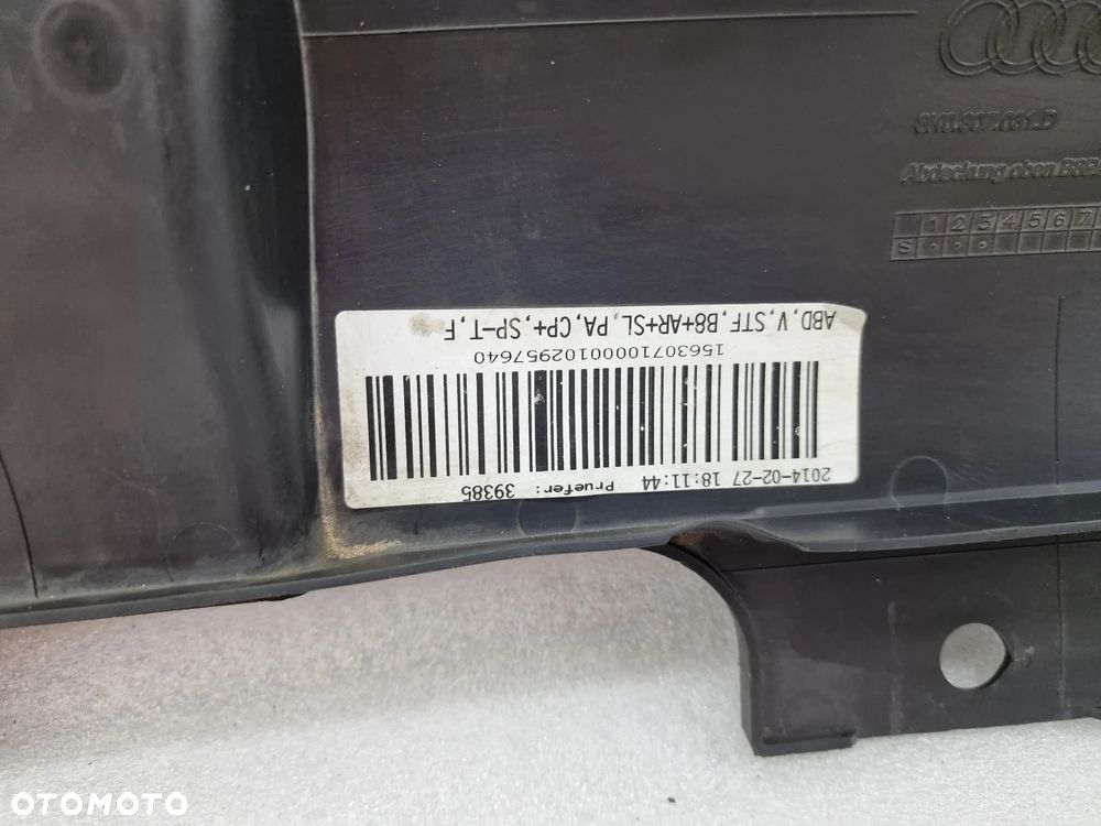 AUDI A4 B8 LIFT 11- 8K0 OSŁONA / NAKŁADKA PASA PRZEDNIEGO PRZÓD , NR 8K0807081D , NR AUKCJI OP83 OP83A - 11