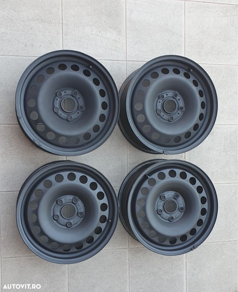 Jante tabla otel R16 VW originale Caddy Skoda Seat Audi Golf Passat T-roc Touran - 3