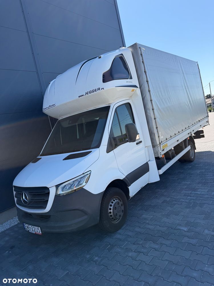 Mercedes-Benz Sprinter 319 Jegger 3.0 V6 AUTOMAT plandeka 10ep SALON Polska kurnik, webasto, bliźniak - 16