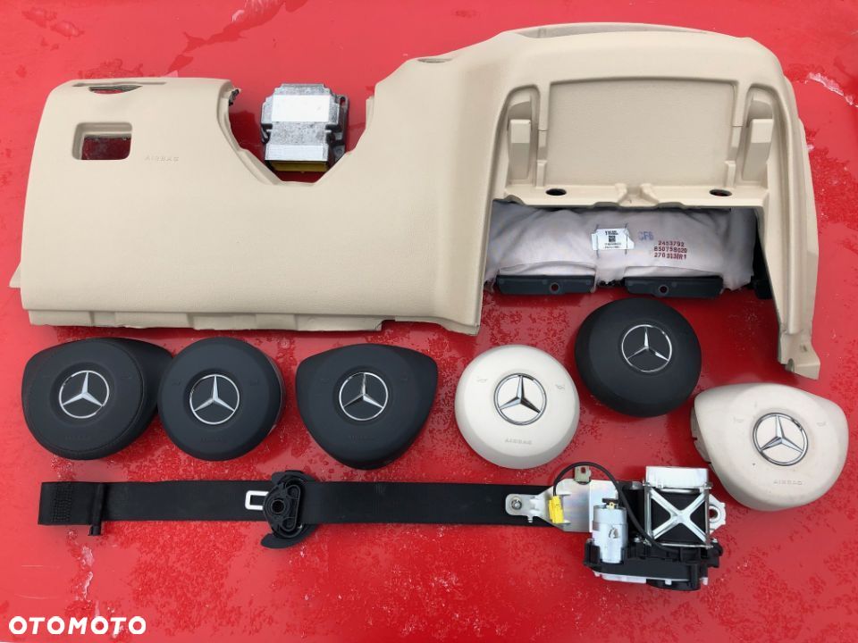 MERCEDES GL ML GLE X166 W166 W292 DESKA KONSOLA PODUSZKA KOLANOWA AIRBAG KOLAN KOLANÓWKA SKÓRA Raz2 - 4