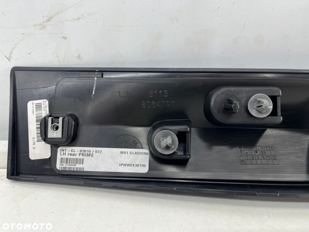 Listwa BMW X3 G01 X3M M-pakiet 03-13r. nakładka drzwi boczna dolna lewa tylna NOWA 8064797 8064799 - 6
