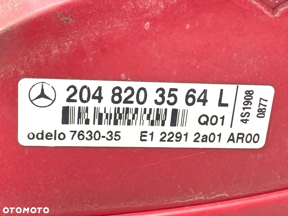 LAMPA LEWY TYŁ  MERCEDES-BENZ KLASA C T-Model (S204) 2007 - 2014 C 200 Kompressor (204.241) 135 kW - 3
