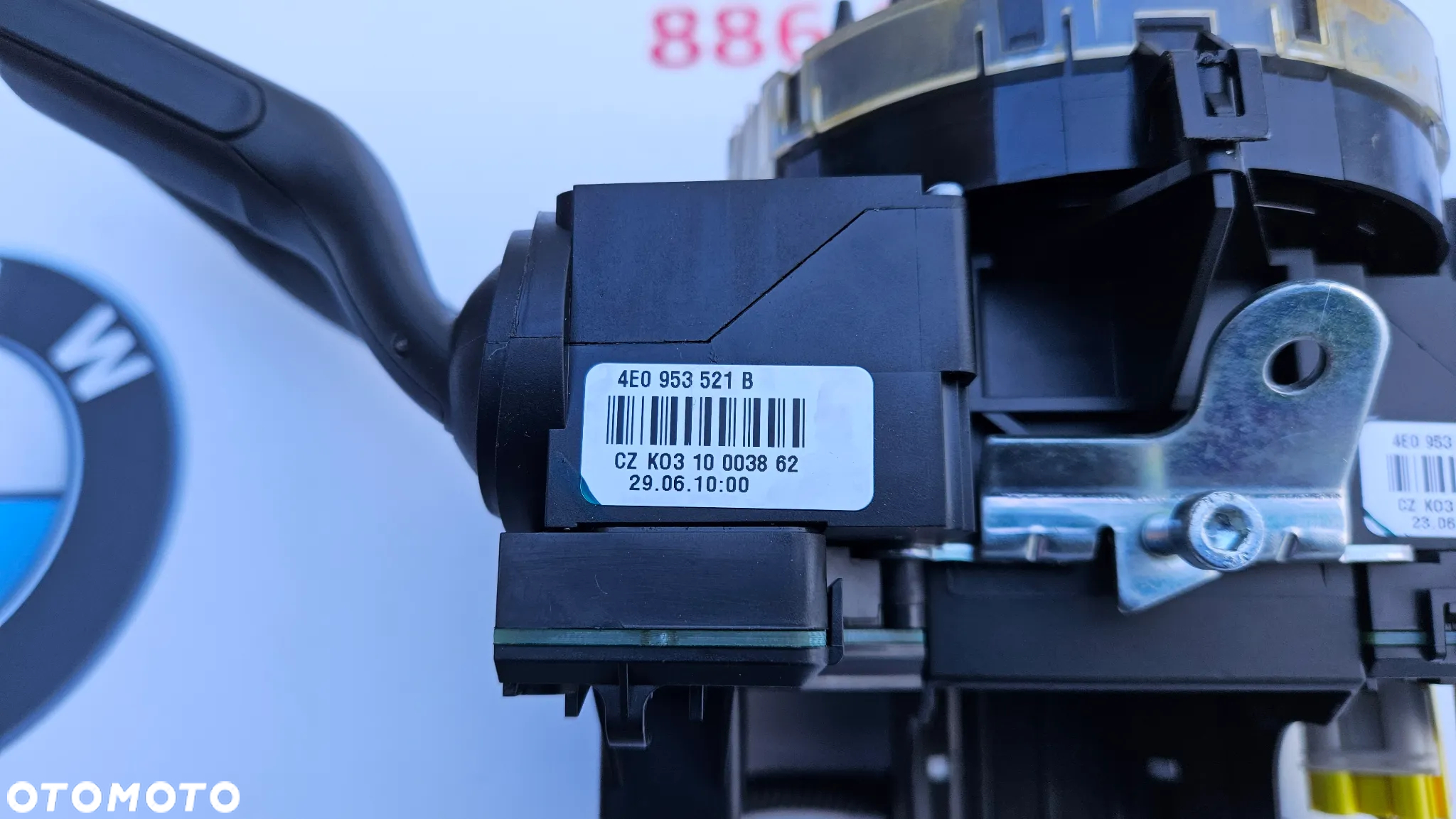 Audi A6 C6 Sedan Lift 2008-2011 Przełącznik zespolony Manetki Pająk Taśma  4E0953541A 4F0953549D - 12