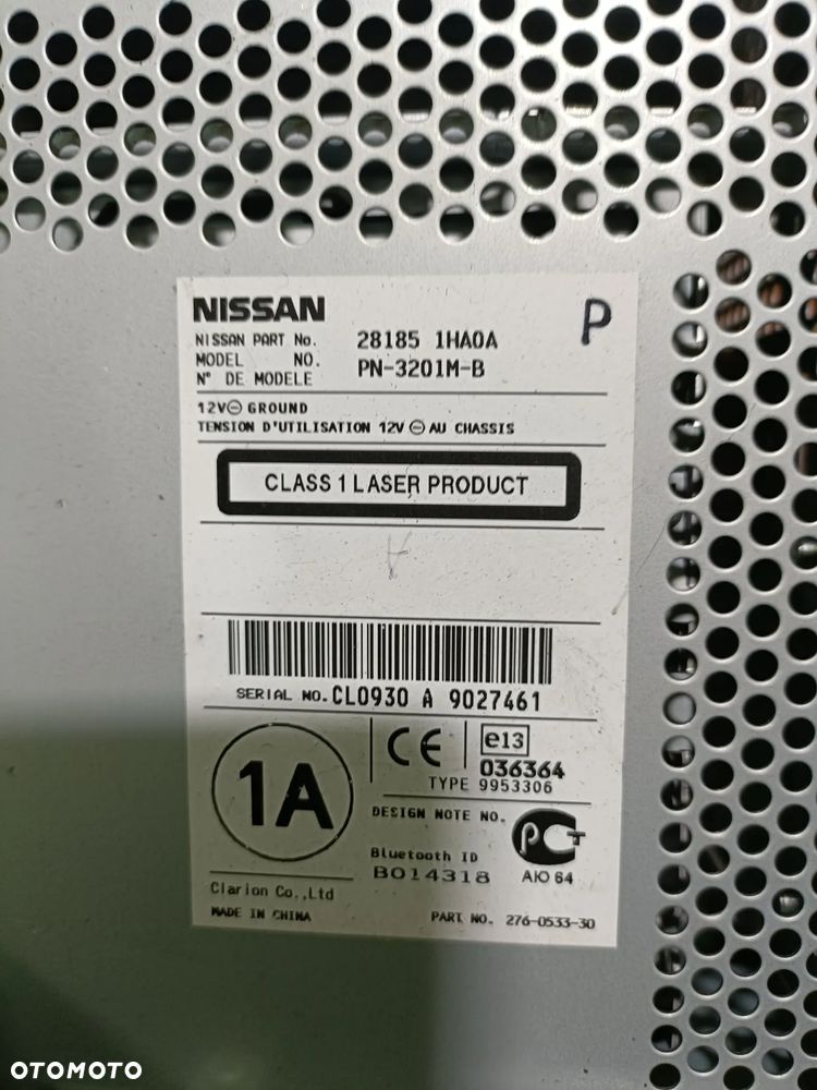 NISSAN MICRA IV K13 10-16 2011 r. radioodtwarzacz radioodbiornik radio 281851HA0A * - 7