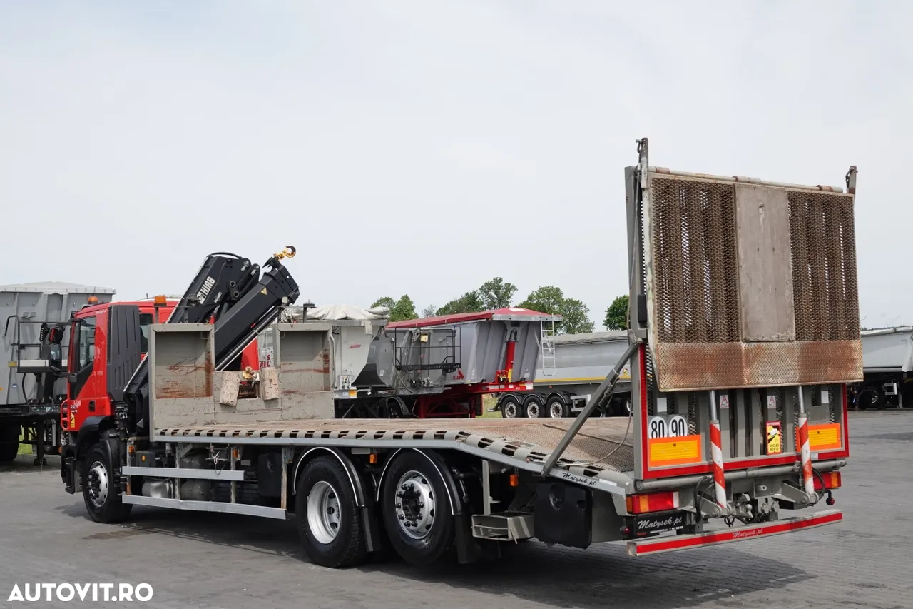 Iveco STRALIS / 6X2 / CARRIER + HDS HIAB XS 166 / AXIE ELEVABILĂ / RAMPE HIDRAULICE / TROLIU / ASISTENȚĂ RUTIERĂ / EURO 5 EEV - 7