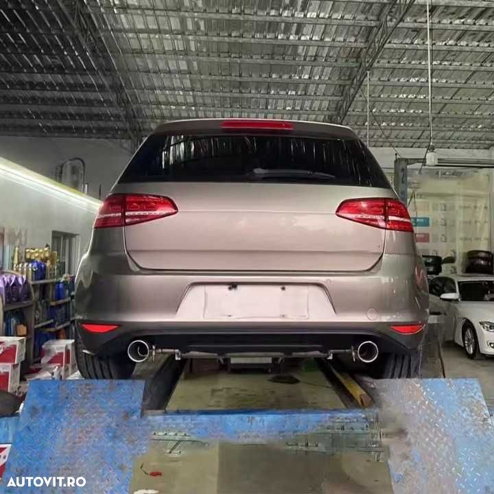 Difuzor Sport Bara Spate Evacuari Simple Volkswagen VW Golf 7 MK7 7.5 - 4