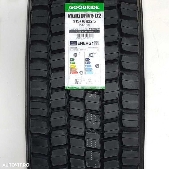 Anvelopa NOUA M+S* Regional 315/70R22.5 Goodride Multi Drive Eco D2  154/150L Tractiune - 2