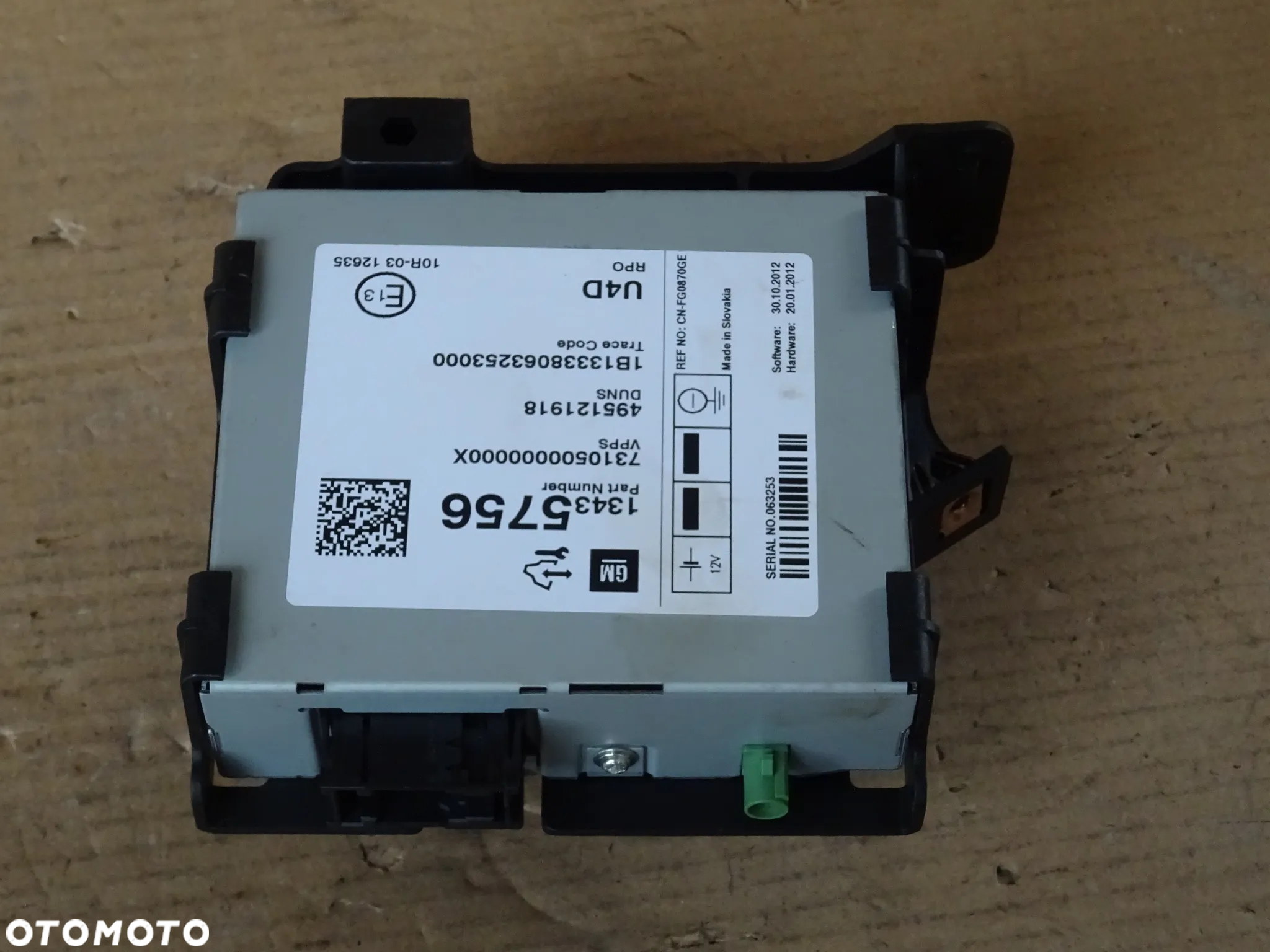 MODUŁ STEROWNIK ODBIORNIK CYFROWEGO RADIA DAB OPEL ZAFIRA C ASTRA J MOKKA AMPERA - 3