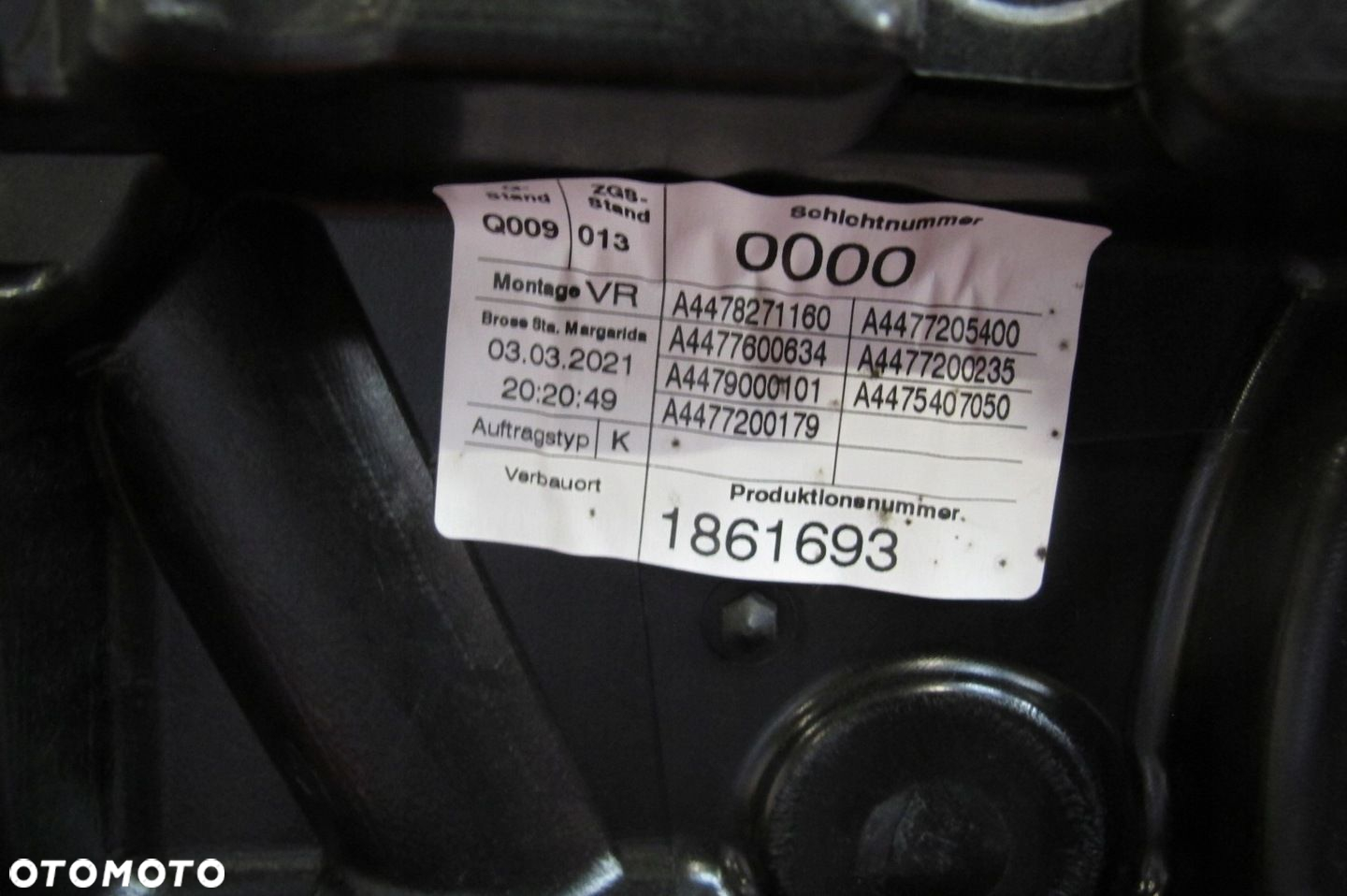 MERCEDES VITO 3 III W447 LIFT 447 SREBRNE DRZWI PRZÓD PRAWE 9744 - 10