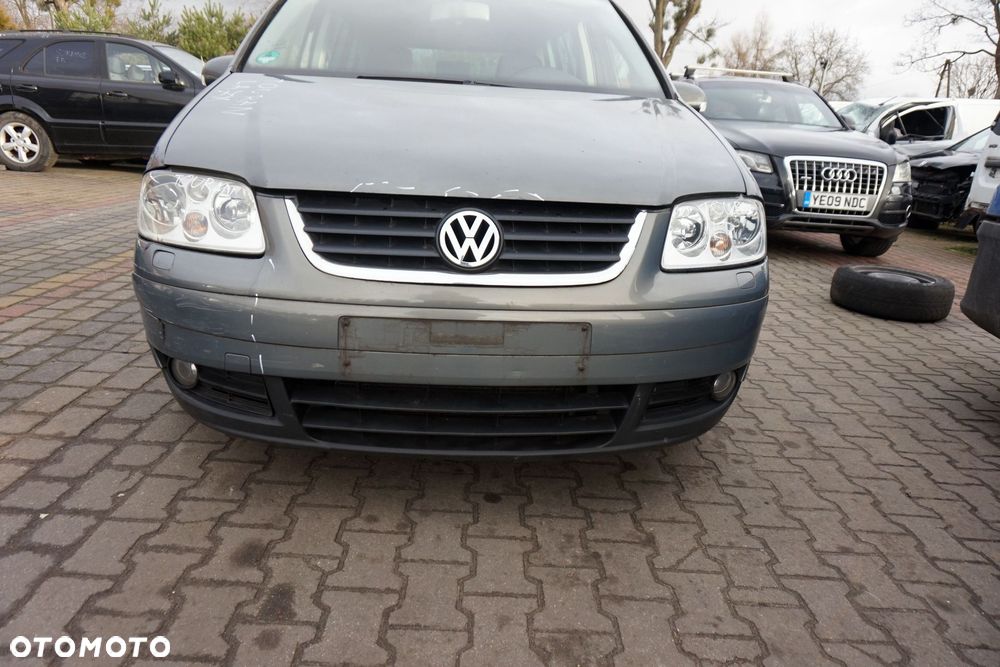 ZDERZAK PRZEDNI TOURAN I 1T LA7X  SZARY VOLKSWAGEN 2003-2006 - 1
