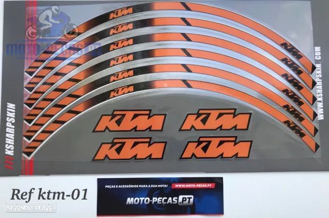 Fitas para jantes ktm autocolantes Roda Duke 690 rc8 990 smr rc 125 - 1