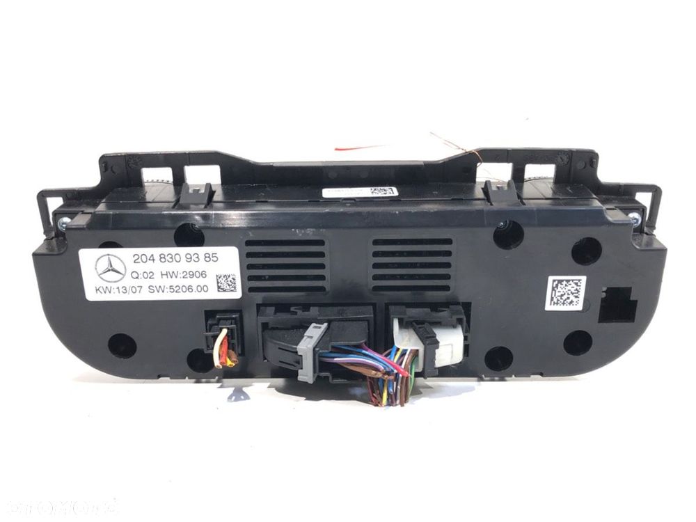 PANEL STEROWANIA NAWIEWU  MERCEDES-BENZ KLASA C (W204) 2007 - 2015 C 200 Kompressor (204.041) 135 kW - 3