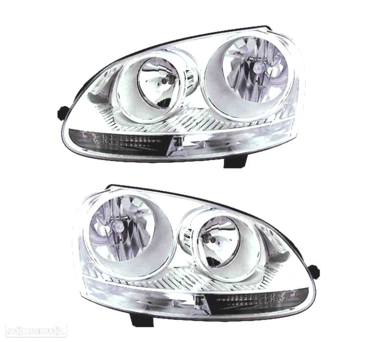 FARÓIS ÓPTICAS PARA VOLKSWAGEN VW GOLF V 03-08 JETTA III 05-10 - 1