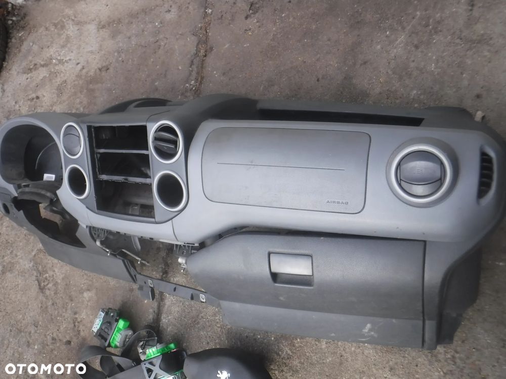 Citroen Berlingo II Peugeot Partner II  deska pulpit air bag pasy poduszki kokpit kpl - 2