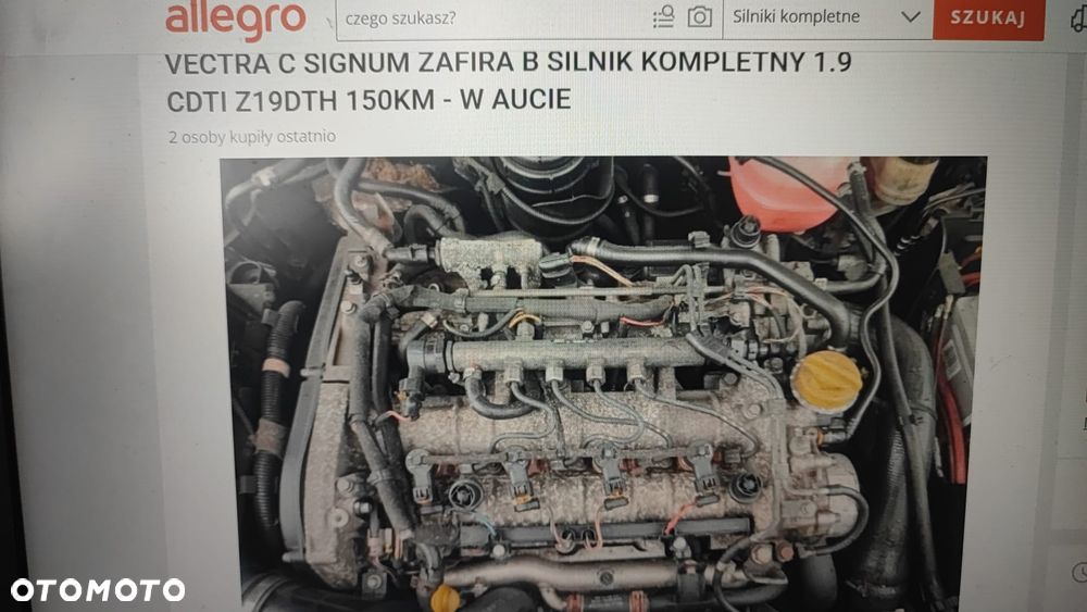 VECTRA C SIGNUM ZAFIRA B SILNIK KOMPLETNY 1.9 CDTI Z19DTH 150KM - silnik w aucie - 5